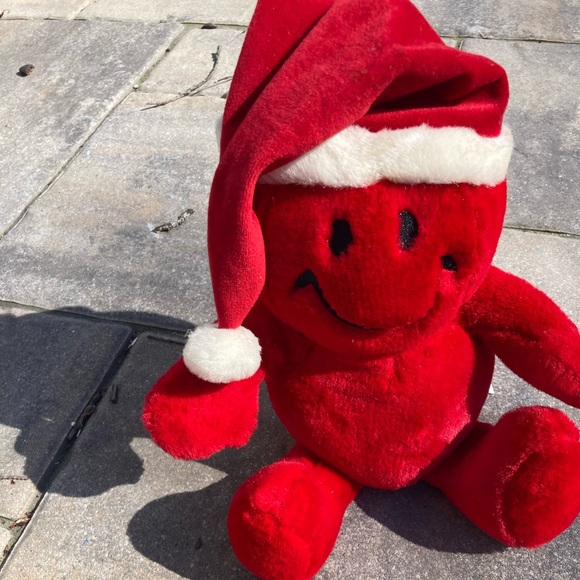 Christmas plush Smiley Face animated - Picture 2 of 6